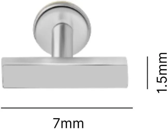 14K Solid Gold Dainty Mini Bar Flat Back Stud Earring Internally Threaded Upper Earlobe Tragus Helix Piercing Jewelry for Sensitive Ears Minimalist Earring for Upper Ear Cartilage Piercing SINGLE/PAIR