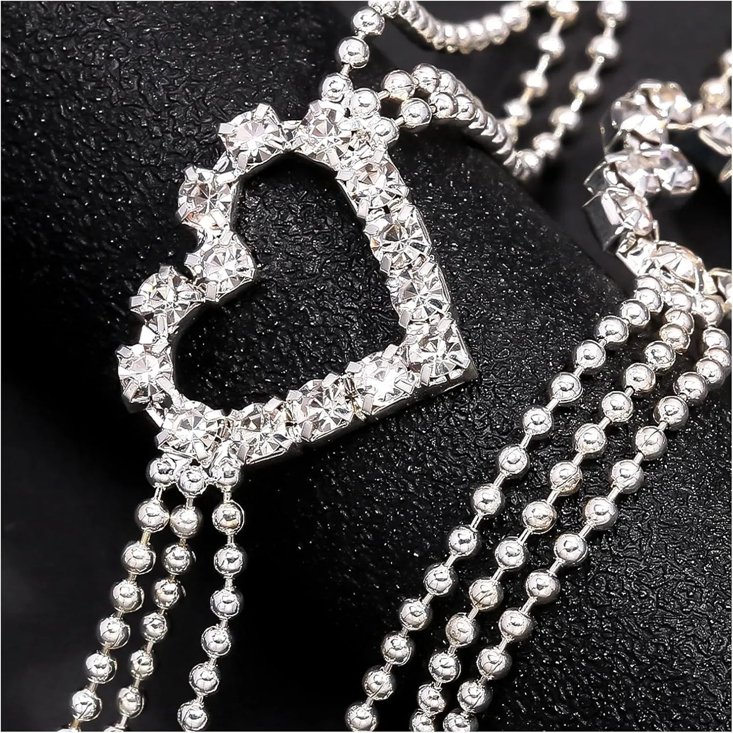 1Pair Shiny Crystal Shoulder Strap Bra Chain for Women Bridal Wedding Rhinestone Lingerie Strap Shoulder Chain Dress Accessories Jewelry