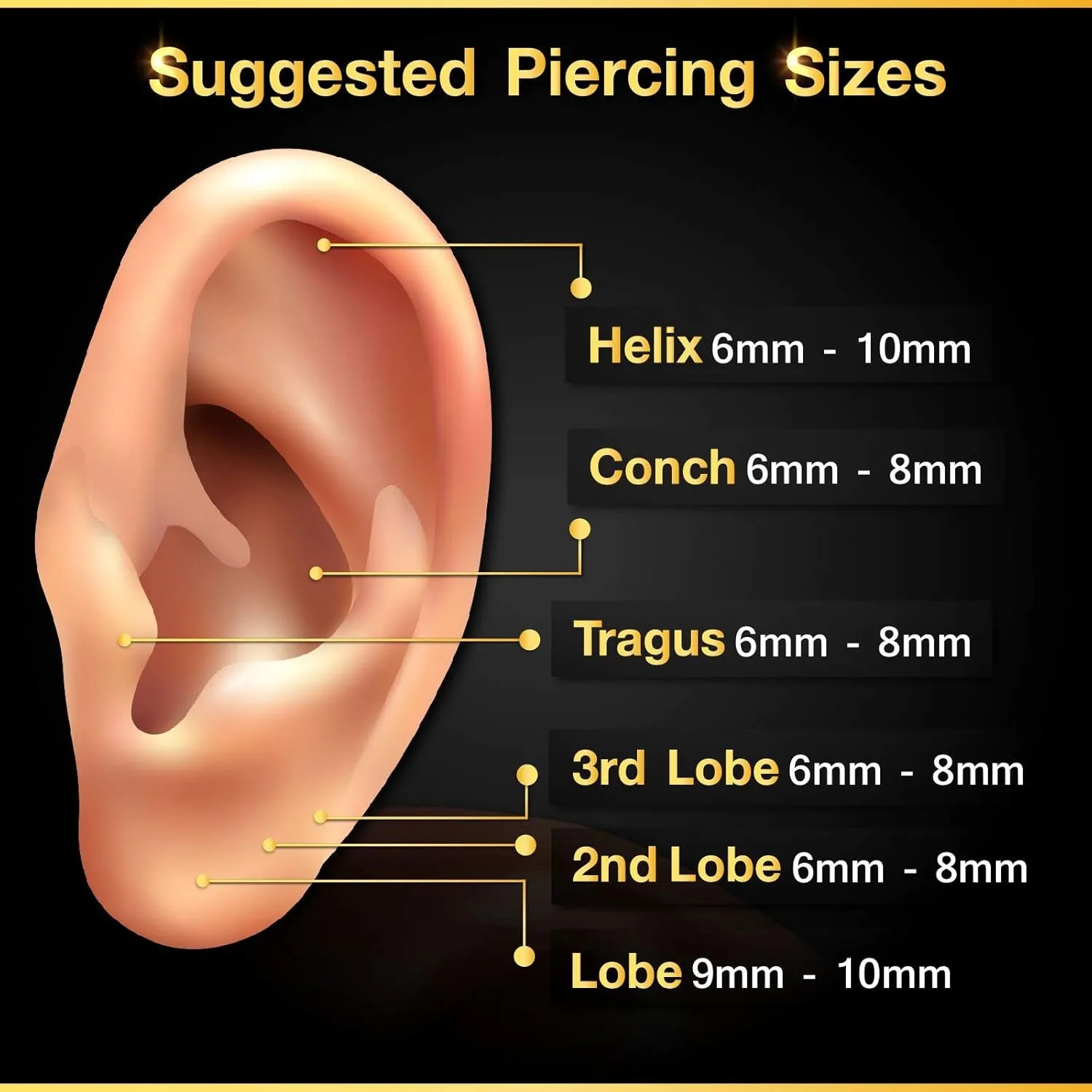 3PCS Surgical Steel Internally Threaded Labret Studs 16g 1.2mm Crystal Monroe Earrings Piercing Jewelry Pick Size and Color