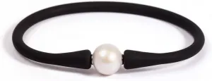 9-11mm Silicone Edison Freshwater Pearl Bracelets,Womens Charm Bangle Jewelry,Colored Dainty Personalized Stretch Mood Rubber Bands for Men and Women 6.5'' 7'' 7.5''