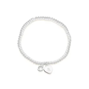 925 Silver Pearl Chain Shop Personalized Heart Bracelets