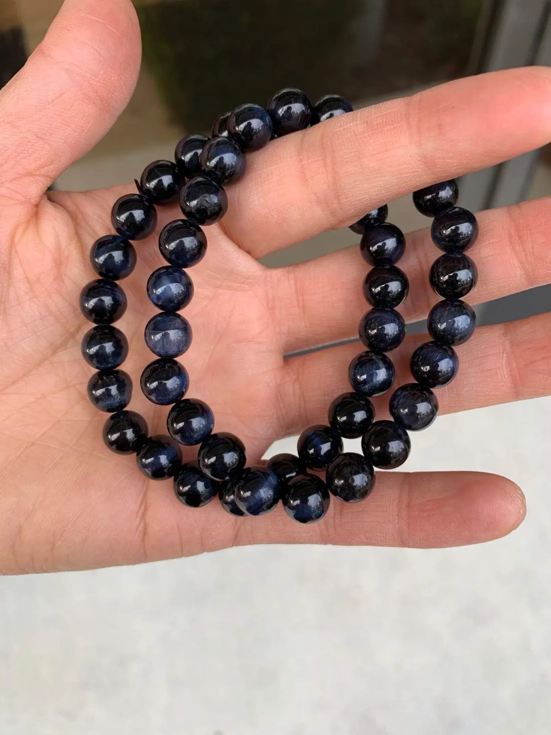 Adabele 1pc Natural Stretch Gemstone Bracelet 8mm (0.31") Bead 7 Inch to 8.5 inch Healing Crystal Energy Quartz Chakra Jewelry Women Men Birthday Gift