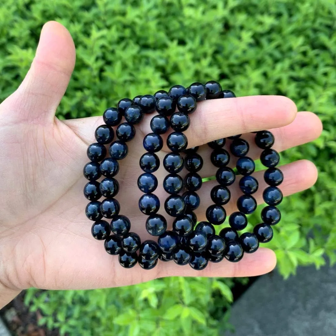 Adabele 1pc Natural Stretch Gemstone Bracelet 8mm (0.31") Bead 7 Inch to 8.5 inch Healing Crystal Energy Quartz Chakra Jewelry Women Men Birthday Gift