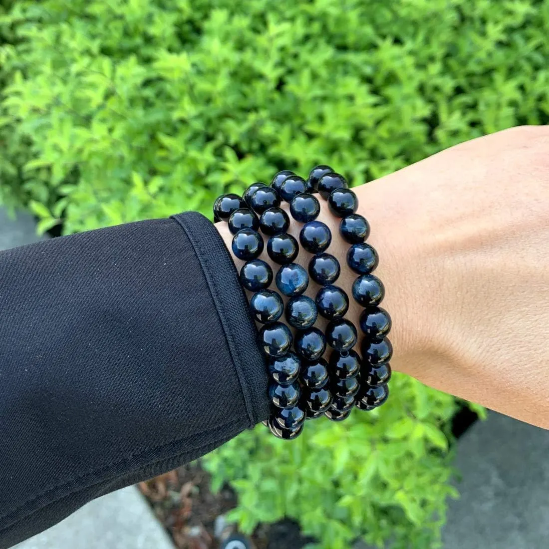 Adabele 1pc Natural Stretch Gemstone Bracelet 8mm (0.31") Bead 7 Inch to 8.5 inch Healing Crystal Energy Quartz Chakra Jewelry Women Men Birthday Gift