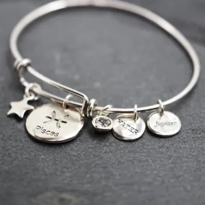 Adjustable Pisces Bangle