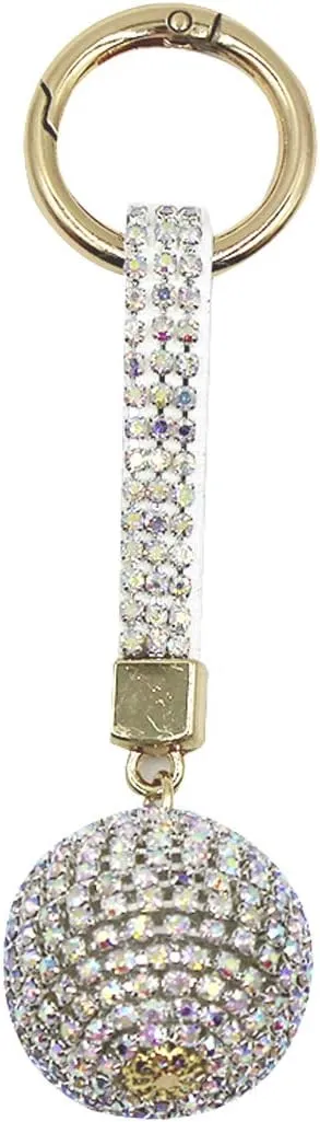 AIBEARTY Fashion Shiny Rhinestone Crystal Ball Keychain Car Bag Purse Charm Pendant Key Ring for Women Girls Gift