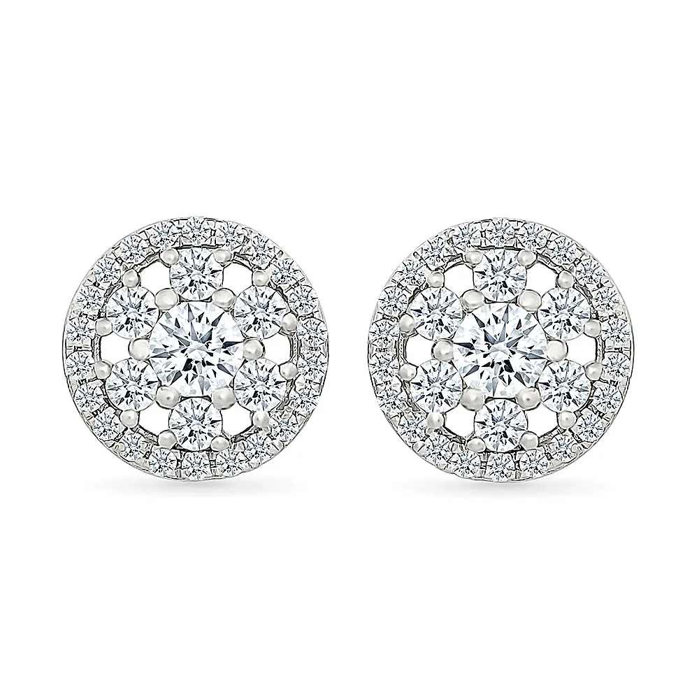 Amina Grace Gold & Diamond Earrings