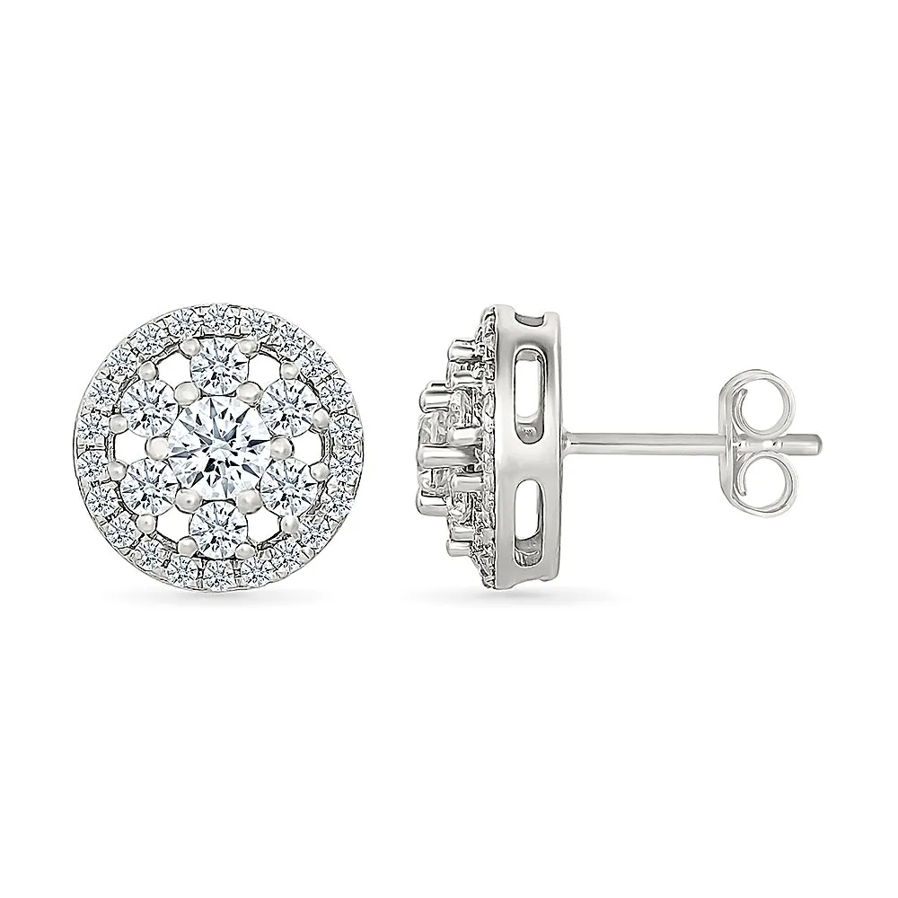 Amina Grace Gold & Diamond Earrings