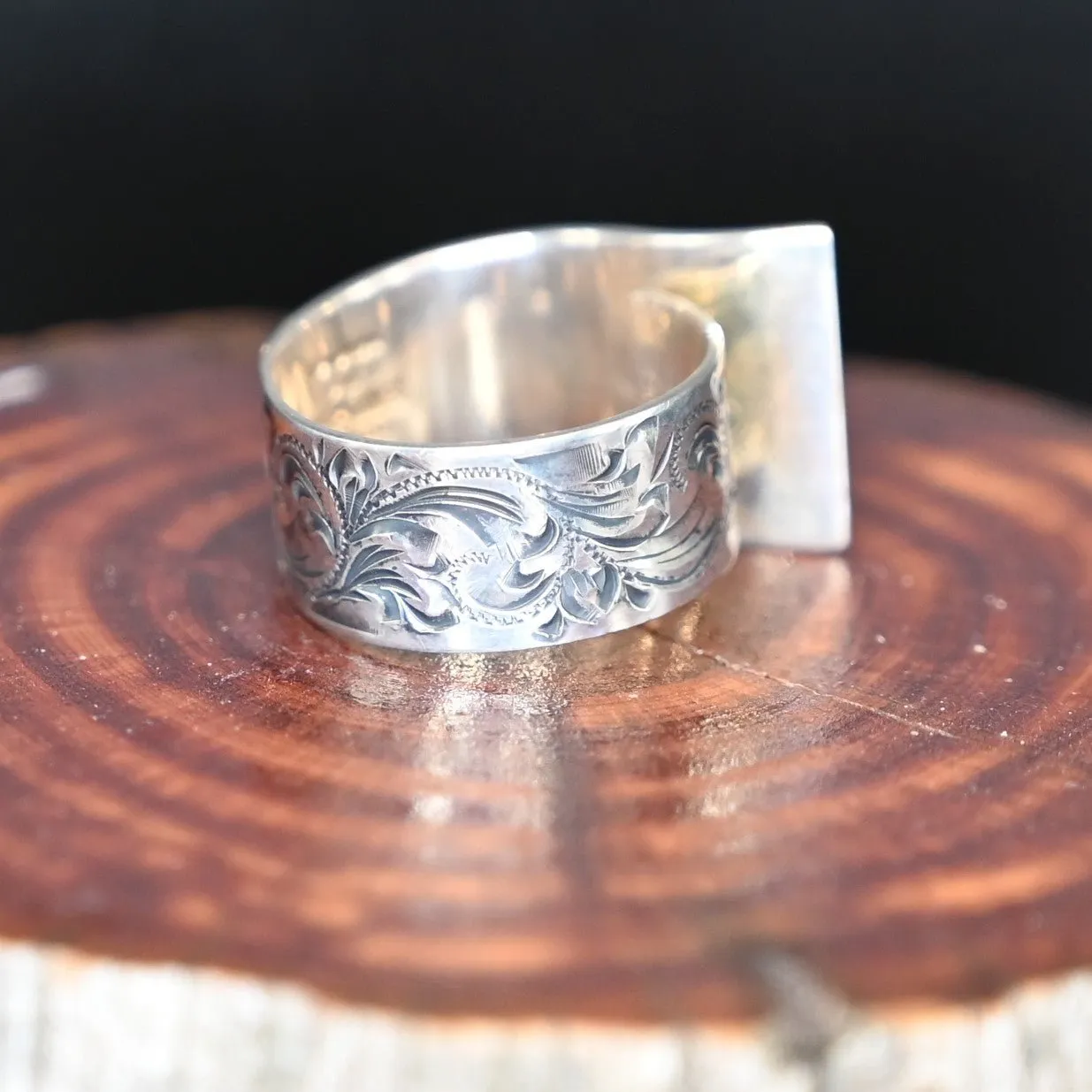 Apollo Ring W/Antiqued Sterling Silver And Graduated Beads
