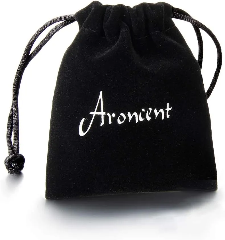 Aroncent 2 Pcs Stainless Steel Ace of Spades Necklace Braided Leather Cool Skull Bracelet Poker Jewerly Set Cool Bracelets Personalized Necklace for Men