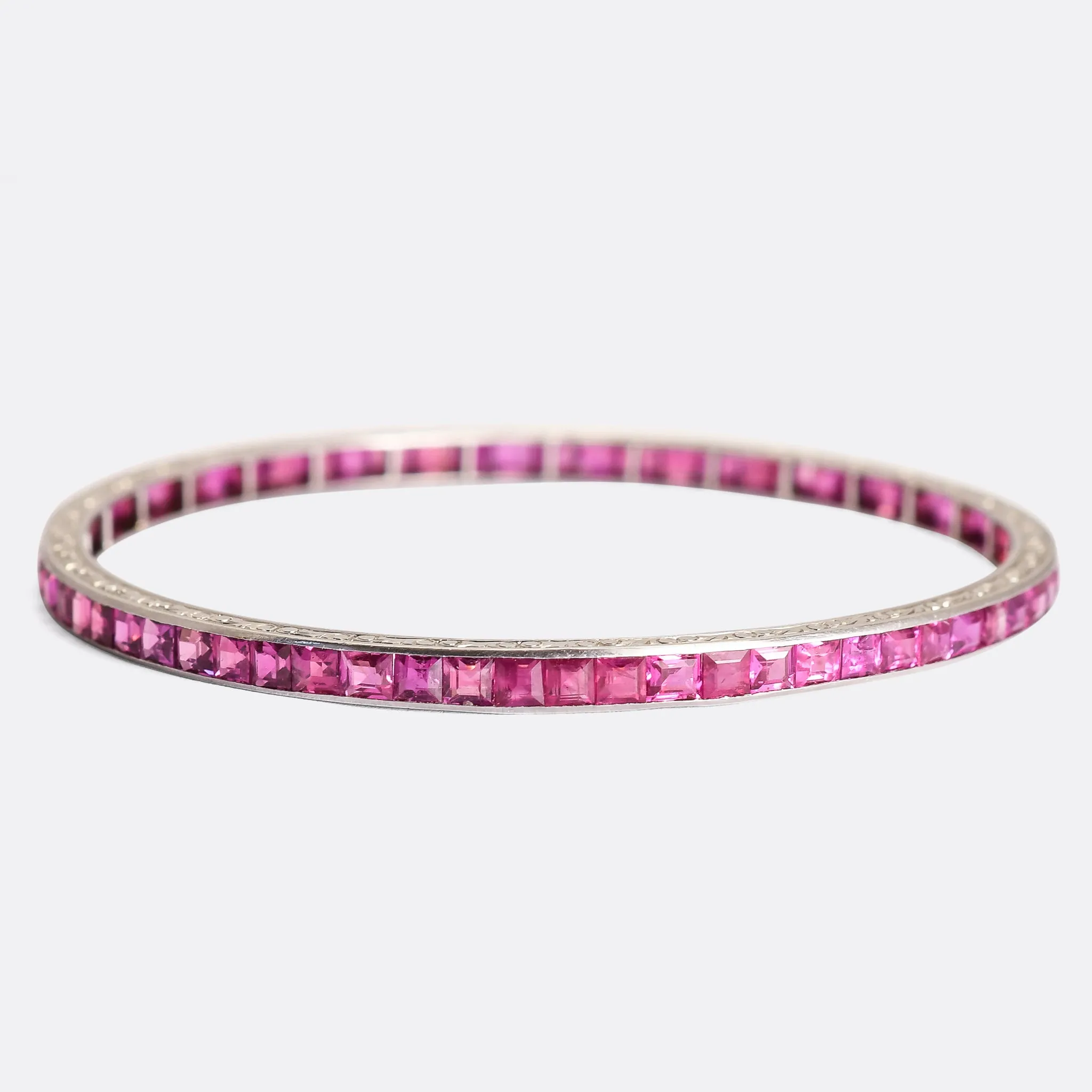 Art Deco Burma Ruby Bangle