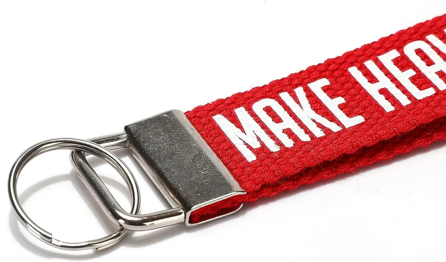 ASVP Shop Make Heaven Crowded Christian Keychain Wristlet - Fabric Religious Keychain Gift