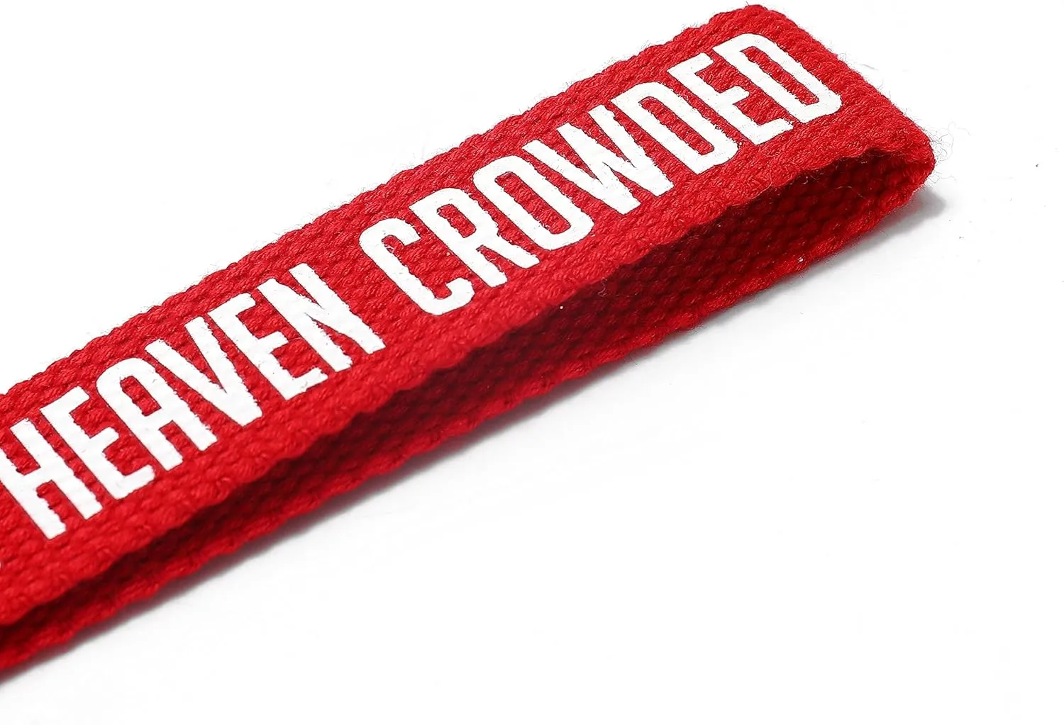 ASVP Shop Make Heaven Crowded Christian Keychain Wristlet - Fabric Religious Keychain Gift