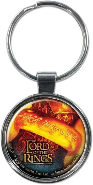Ata-Boy Lord of the Rings Saurons Finger One Ring 1.5" Fob Keychain for Keys, Backpack Pulls and More