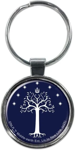 Ata-Boy Lord of the Rings Tree of Gondor 1.5" Fob Keychain for Keys, Backpack Pulls and More