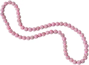 Baseball Ice Collection Necklace for Boys Sparkly Elastic Bling Beaded Shiny Rhinestone Necklace Accessories for Baseball Lovers Players
