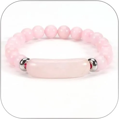 Beaded Bracelet Elastic Crystal Bracelet for Women Rose Quartz Bracelet Natural Tiger's Eye Bracelet Turquoise Bracelet Love Link Bracelet for Men Pink Blue Brown Bracelet