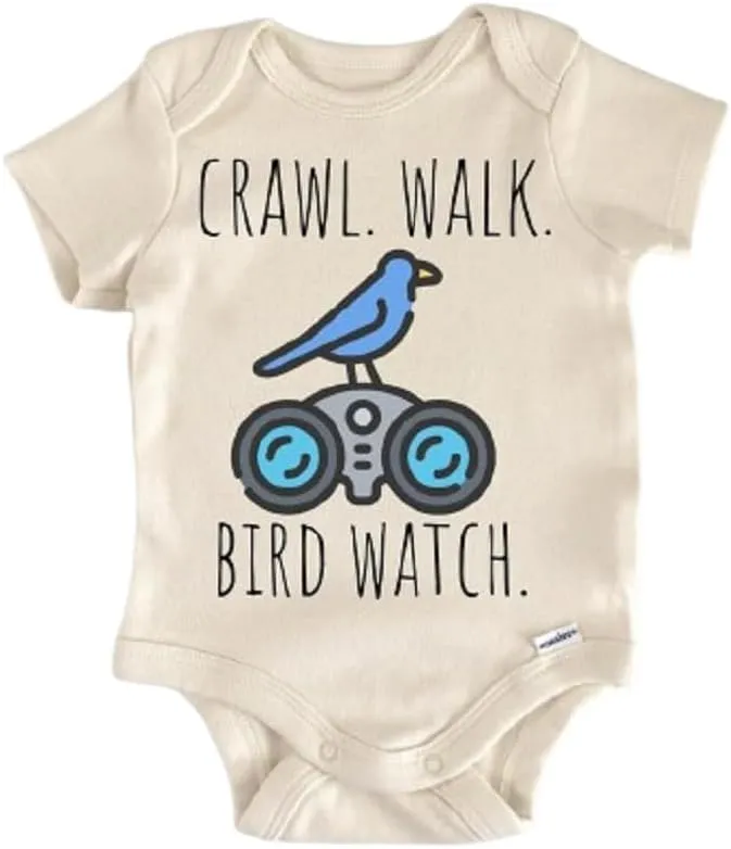 Bird Watching - Baby Boy Girl Clothes Infant Bodysuit Funny Cute