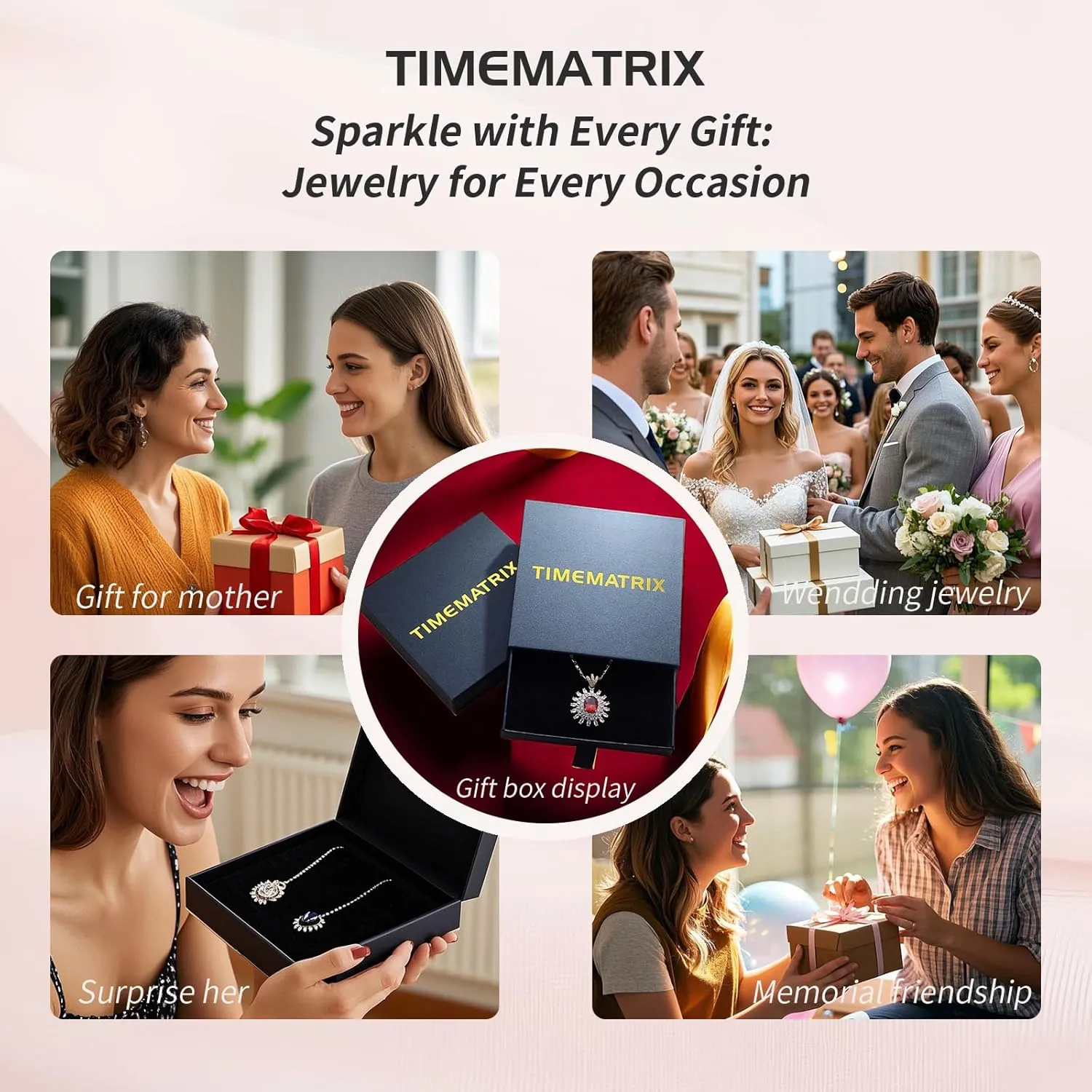 Blue/Green/Red/Purple/White Teardrop Cubic Zirconia Gamstone Pendant Necklace for Women for Gift