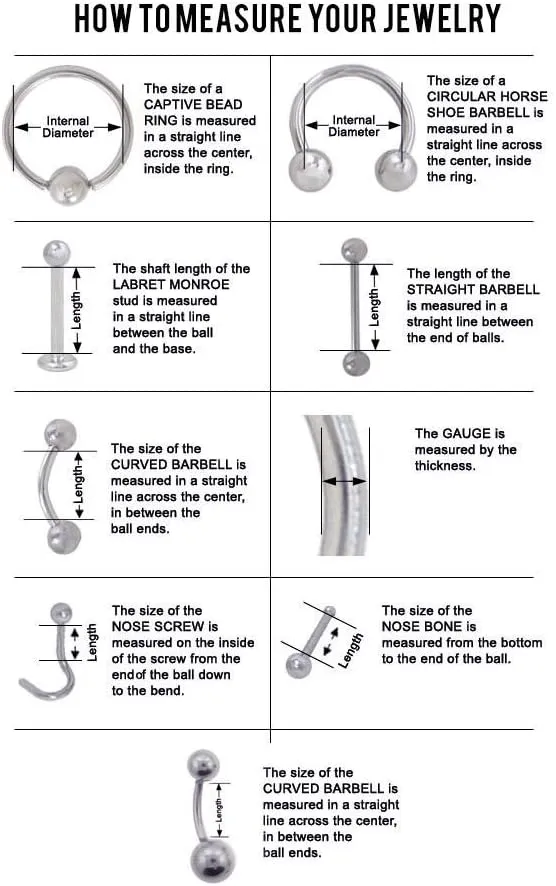 BodyJewelryOnline Horseshoe Circular Barbells Rings 10 Pack