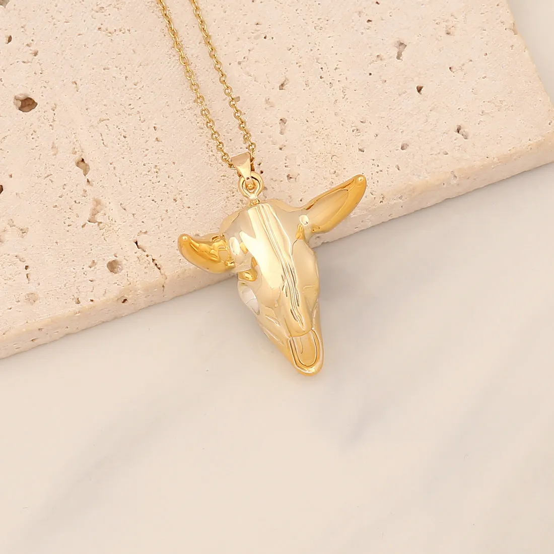 Bohemian Chinese Zodiac Animal Stainless Steel Electroplating Pendants