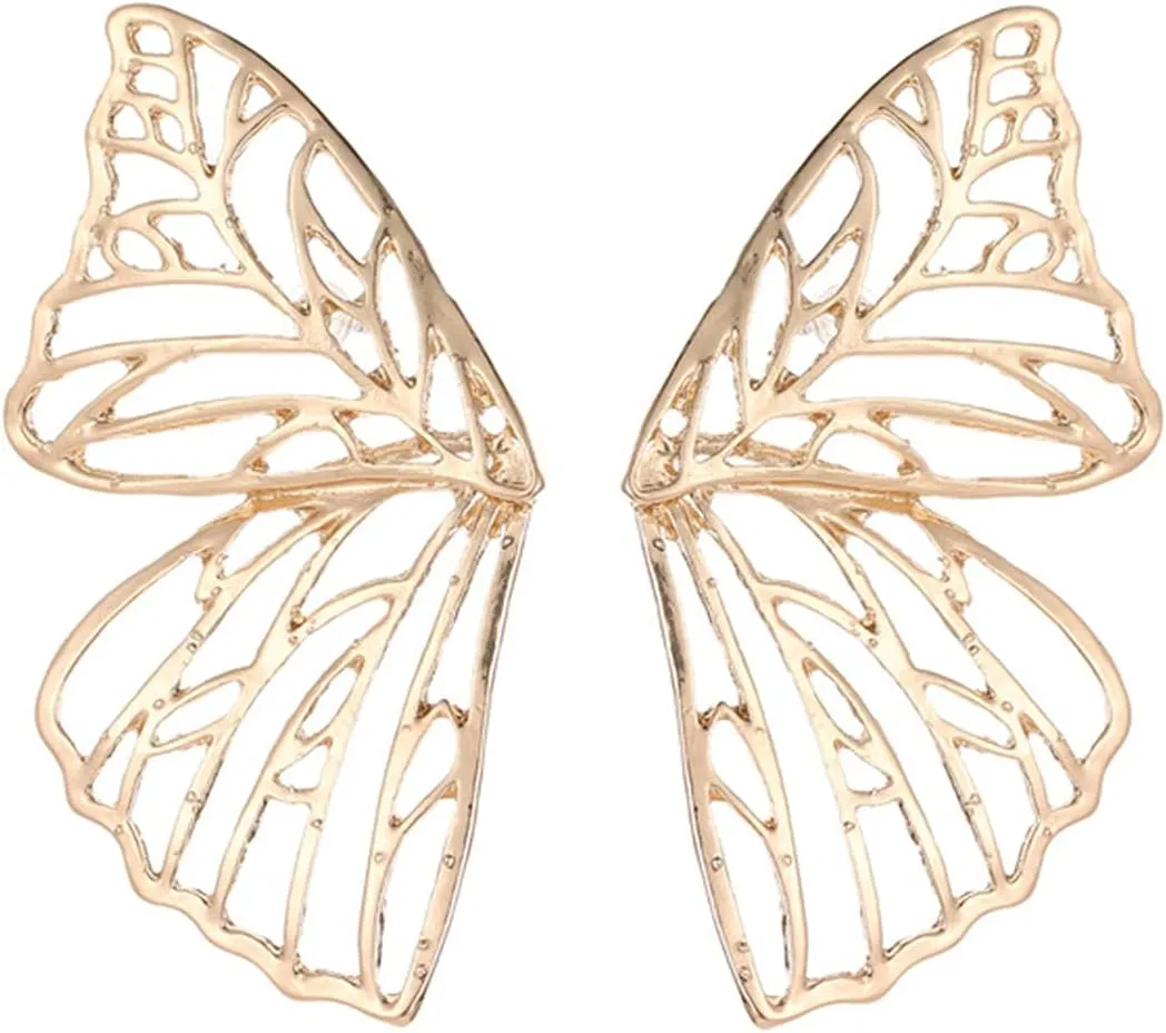 Bohemian Wings Hollow Butterfly Earrings Personalized Stud Earrings Boho Dangle Drop Earrings for Women