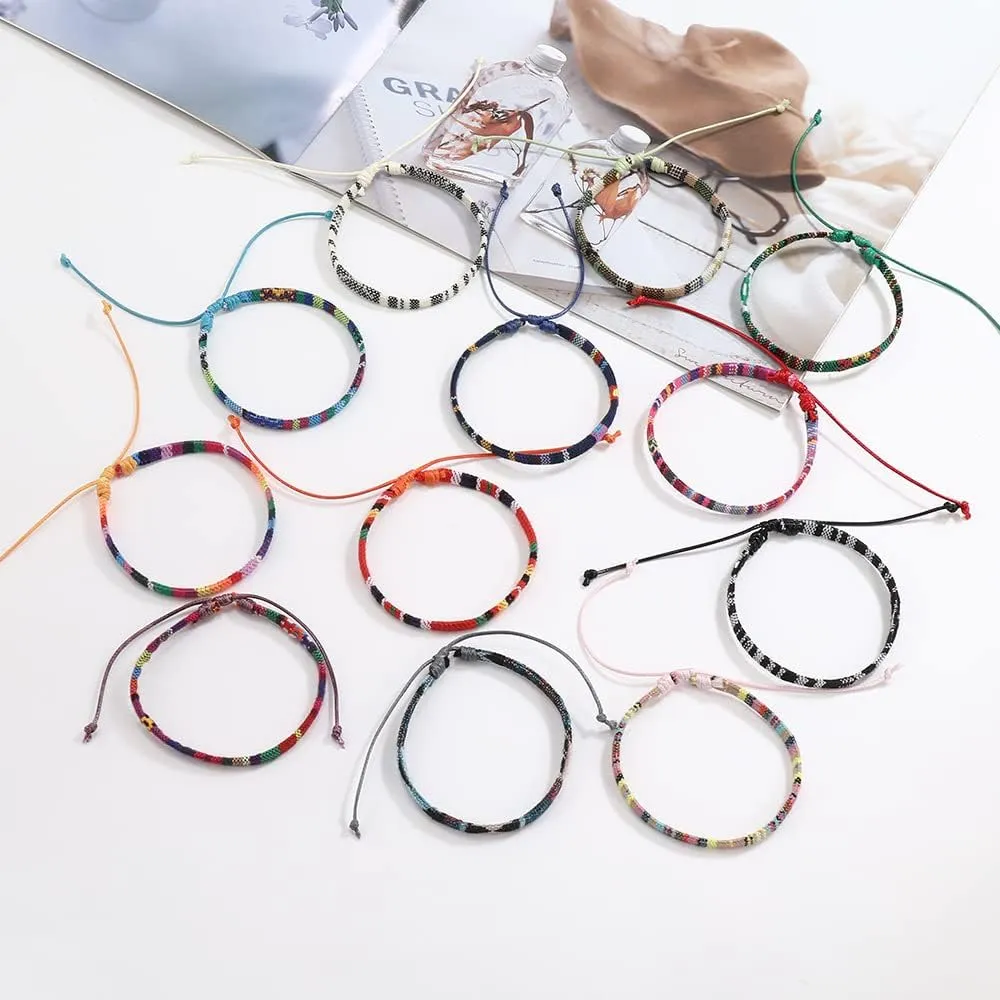Bohemian Women's Handwoven Adjustable Bracelet Beach Surfing Bracelet Summer Rope Ankle Friendship Bracelet