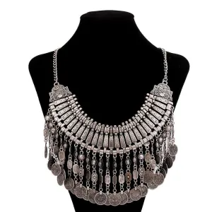 Boho Antique Long Tassel African Vintage Necklace