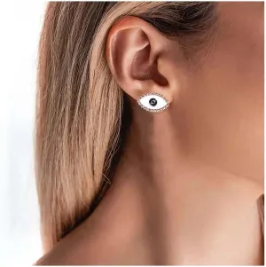 Boho Evil Eye Earrings Gold Evil Eye Stud Earrings Lucky Eye Earrings Minimalist Eyeball Earrings Jewelry for Women