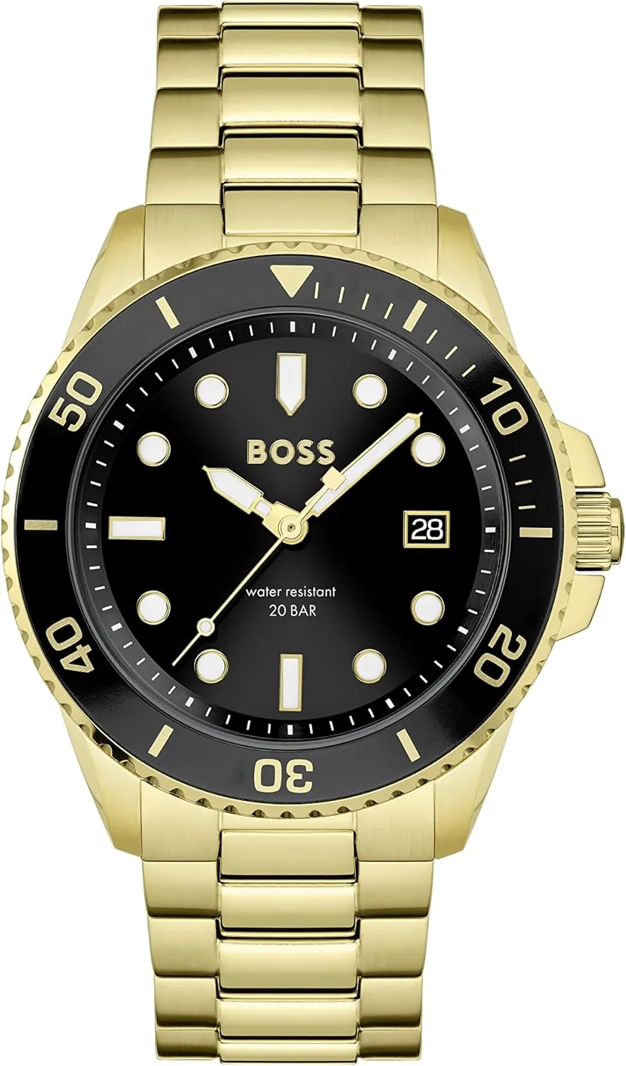 BOSS Men's ACE 43mm Quartz Diver's Watch | Water Resistant 20 ATM | Premium Timepiece for Sport Performance