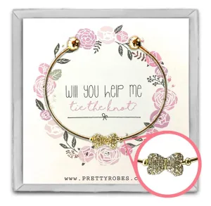 Bow Tie Bracelet - Gold - Design B