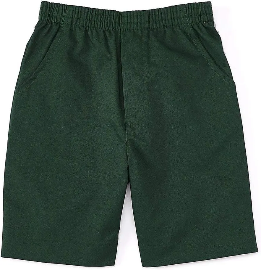 Boys All Elastic Waist Pull up Shorts Navy Khaki Black Hunter Green Blue