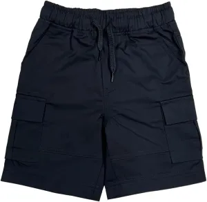 Boys All Elastic Waist Pull up Shorts Navy Khaki Black Hunter Green Blue