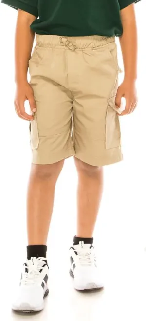Boys All Elastic Waist Pull up Shorts Navy Khaki Black Hunter Green Blue