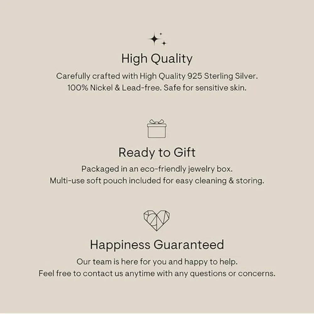 CAITLYNMINIMALIST 18K Gold Plated Sterling Silver Dainty Huggie Hoop Heart Dangle Charm Earrings for Women
