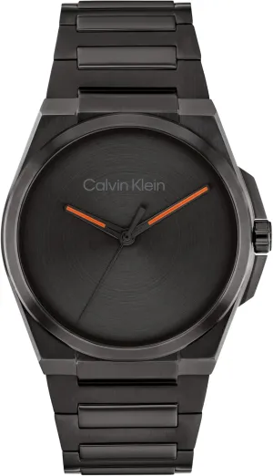 Calvin Klein Meta-Minimal Men's 3H Watch - Stainless Steel Case and Link Bracelet - Water Resistant to 3ATM/30 Meters - Premium Fashion Timepiece for Everyday Style - 41mm