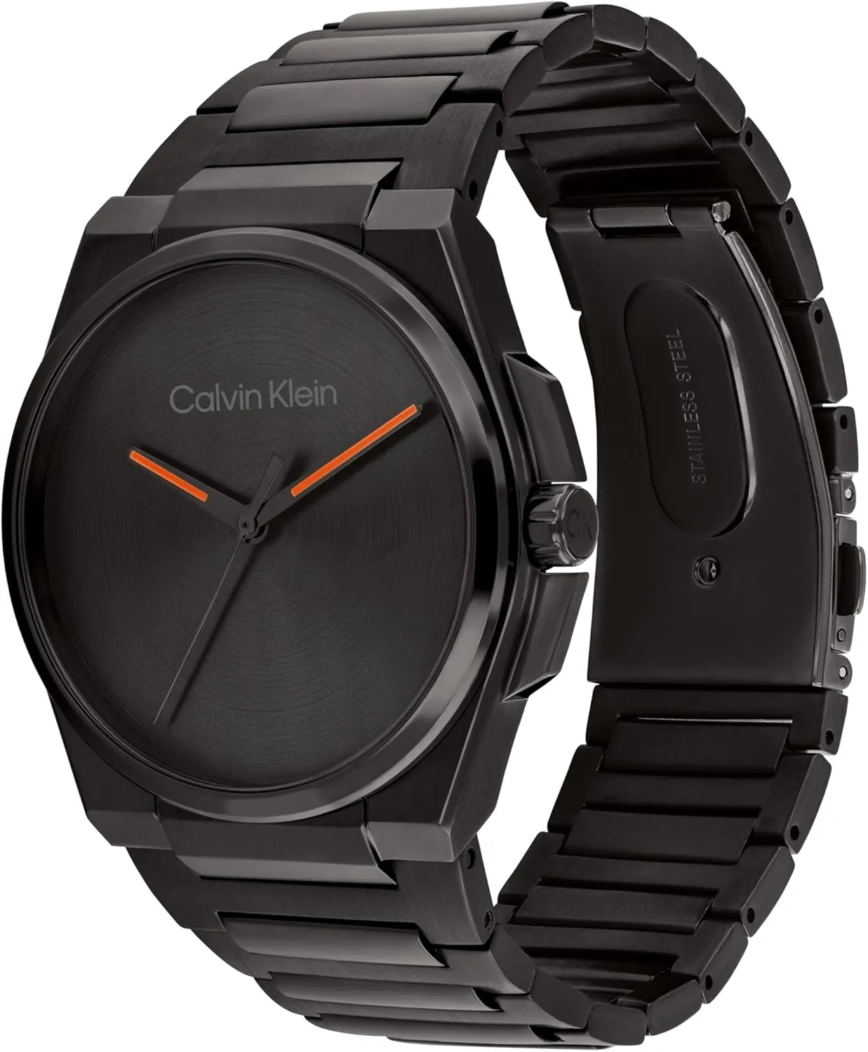 Calvin Klein Meta-Minimal Men's 3H Watch - Stainless Steel Case and Link Bracelet - Water Resistant to 3ATM/30 Meters - Premium Fashion Timepiece for Everyday Style - 41mm