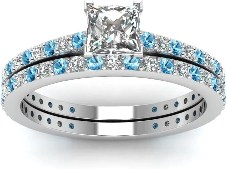 Choose Your Gemstone Princess Shape 925 Sterling Silver Wedding Ring Classic Delicate Diamond CZ Everyday Wedding Jewelry Handmade Ring Minimal Surprise Gifts for Ladies : US 4 TO 12