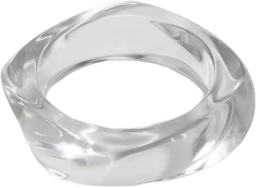 Chunky Acrylic Resin Bangle Bracelets for Women,Square Resin Bangle Trendy Marbled Acrylic Bracelet Vintage Geometric Irregular Bangles Bracelet