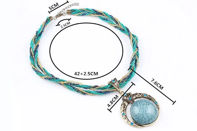 Collier Femme Women Accessories Choker Vintage Statement Necklaces & Pendants Collar Mujer Boho Bohemian Colar Jewelry Bijoux
