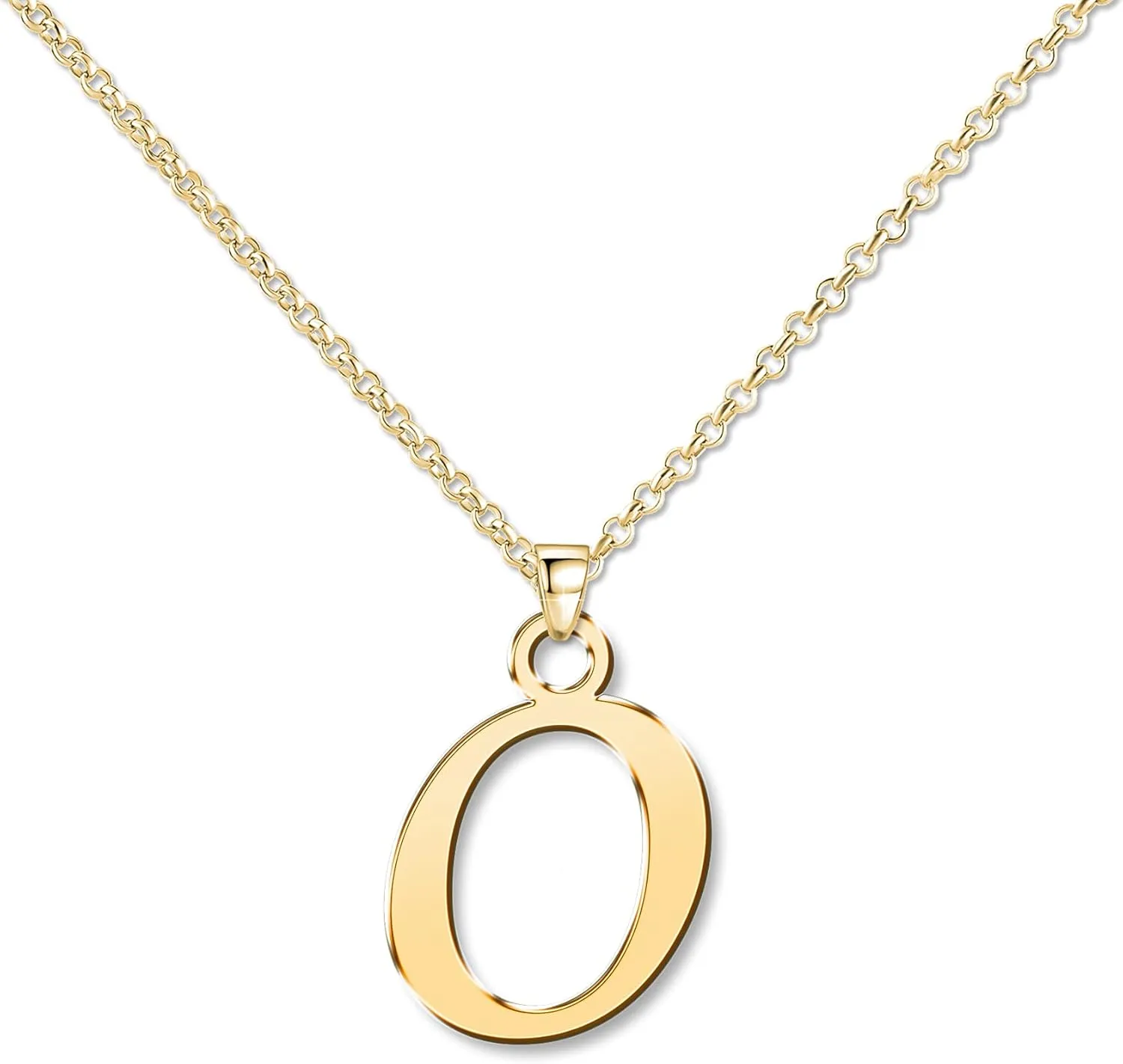 Custom Initial Monogram Letter O Name Necklace Personalized Mom Family Friends BFF Women Gift