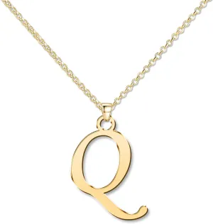 Custom Initial Monogram Letter Q Name Necklace Personalized Mom Family Friends BFF Women Gift
