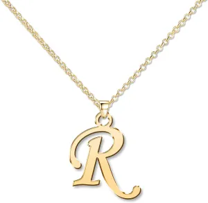 Custom Initial Monogram Letter R Name Necklace Personalized Mom Family Friends BFF Women Gift