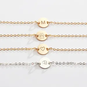 Customized Anklet - Ankle Bracelets - Personalized Jewelry - CG327A. Starts at