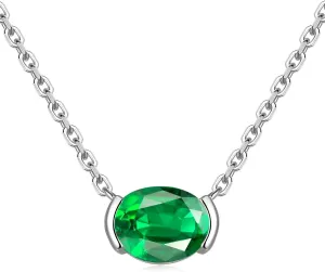 CYW Moissanite/Ruby/Sapphire/Emerald Dainty Pendant Necklace for Women, Novelty Design, Really Authentic Solid 925 Sterling Silver, 16"/18"/20" Adjustable, Birthday Anniversary Valentines Gift