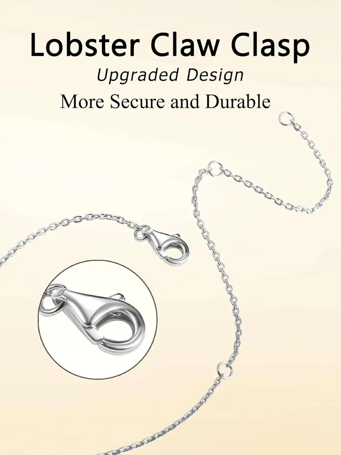 CYW Moissanite/Ruby/Sapphire/Emerald Dainty Pendant Necklace for Women, Novelty Design, Really Authentic Solid 925 Sterling Silver, 16"/18"/20" Adjustable, Birthday Anniversary Valentines Gift
