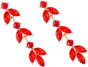 CZ Wedding Earrings for Women Bridal Bridesmaid Crystal Drop Earrings Sparkly Rhinestone Leaf Dangle Earrings Formal Earrings Party Prom Jewelry Gifts