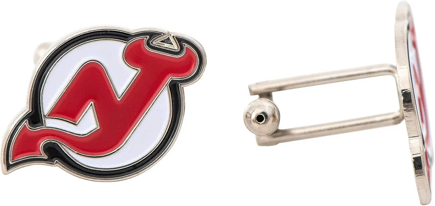 Desert Cactus New Jersey Devils Cufflinks Team NHL National Hockey League Logo Formal Wear (Cufflinks)