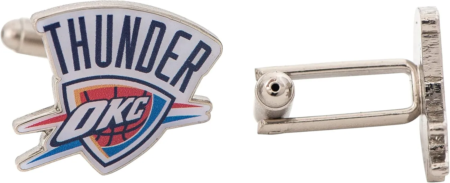Desert Cactus Oklahoma City Thunder Cufflinks NBA OKC Team Logo National Basketball Association Formal Wear (Cufflinks)