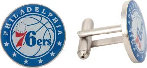 Desert Cactus Philadelphia 76ers Cufflinks NBA Team Logo National Basketball Association Formal Wear (Cufflinks)